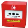 Déclencheur manuel rouge à membrane - Conforme à la marque NF et la norme NF EN 54-11.